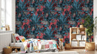 Design D0143 — Papier peint Jungle Enfant Tigre & Singes — motif standard — Novomur