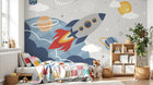 Design D0946 — Papier peint Espace Planètes Enfant — Novomur