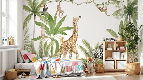 Design D1000 — Papier peint Safari Jungle Animaux - Collection 2 — Novomur