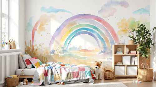 Design F0082 — Papier peint Arc en Ciel Bébé - Collection 1 — Novomur