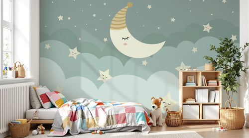 Design F0112 — Papier peint Ciel Nocturne Enfant - Collection 1 — Novomur