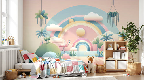 Design F0290 — Papier peint Arc en Ciel Bébé - Collection 2 — Novomur