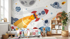 Design F0376 — Papier peint Espace Planètes Enfant — Novomur
