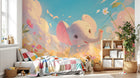 Design F0794 — Papier peint Safari Bébé Pastel — Novomur