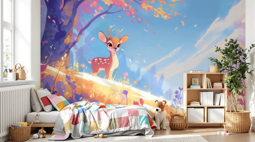 Design F0939 — Papier peint Animaux Forêt — Novomur
