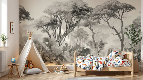 Design A0056 — Papier peint Safari Savane Aquarelle - Collection 2 — Novomur