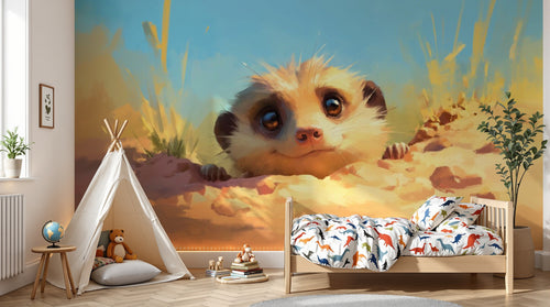 Design A0196 — Papier peint Safari Bébé Pastel — Novomur