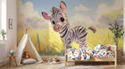 Design A0198 — Papier peint Safari Savane Aquarelle — Novomur