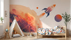 Design A0296 — Papier peint Espace Planètes Enfant — Novomur