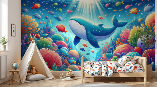 Design A0386 — Papier peint Océan Enfant — Novomur