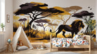 Design A0527 — Papier peint Safari Savane Aquarelle — Novomur