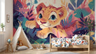 Design A0529 — Papier peint Safari Bébé Pastel — Novomur