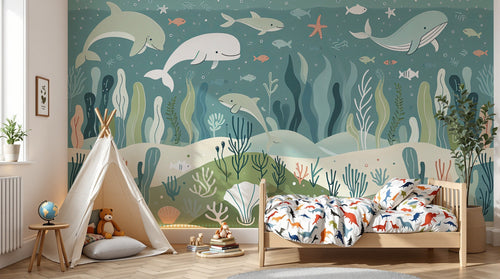 Design A0636 — Papier peint Océan Enfant — Novomur