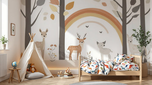 Design A0683 — Papier peint Animaux Forêt - Collection 2 — Novomur