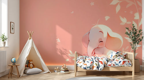 Design A0832 — Papier peint Safari Bébé Pastel — Novomur