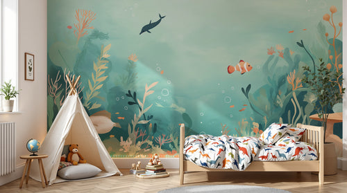 Design A0918 — Papier peint Océan Enfant — Novomur