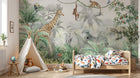 Design B021 — Papier peint Safari Jungle Animaux - Collection 2 — Novomur