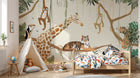 Design B023 — Papier peint Safari Jungle Animaux - Collection 2 — Novomur