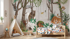 Design C0680 — Papier peint Jungle Enfant Tigre & Singes — Novomur