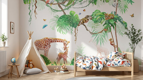 Design C0846 — Papier peint Safari Jungle Animaux - Collection 2 — Novomur