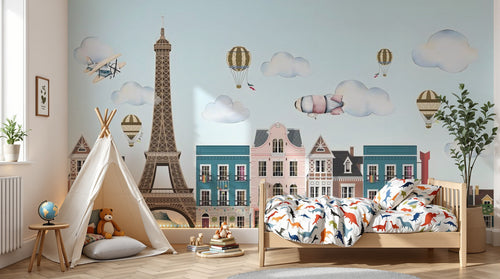 Design D0017 — Papier peint Architecture et Villes — Novomur