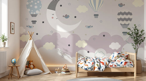 Design D0057 — Papier peint Ciel Nocturne Enfant - Collection 1 — Novomur