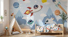 Design D0412 — Papier peint Espace Planètes Enfant — Novomur