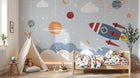 Design D0734 — Papier peint Espace Planètes Enfant — Novomur
