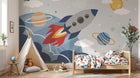Design D0946 — Papier peint Espace Planètes Enfant — Novomur