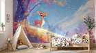 Design F0939 — Papier peint Animaux Forêt — Novomur