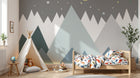 Design SL0370 — Papier peint Montagne Scandinave Enfant — Novomur