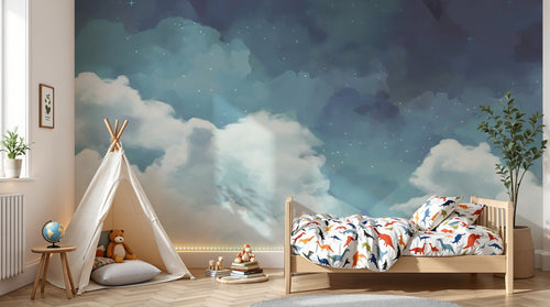Design ZX0660 — Papier peint Ciel Nocturne Enfant - Collection 2 — Novomur
