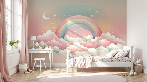 Design A0007 — Papier peint Arc en Ciel Bébé - Collection 2 — Novomur