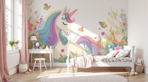 Design A0108 — Papier peint Licorne Enfant — Novomur