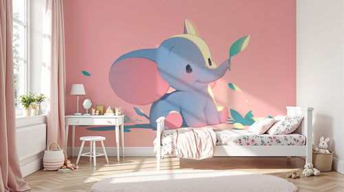 Design A0193 — Papier peint Safari Bébé Pastel — Novomur
