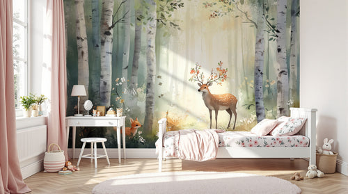 Design A0211 — Papier peint Animaux Forêt — Novomur