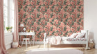 Papier peint Liberty Floral Anthracite - Sur mesure - Design A0241