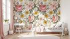 Papier peint Liberty Floral - Sur mesure - Design D0142