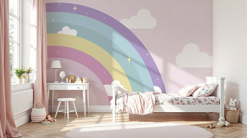 Design D0408 — Papier peint Arc en Ciel Bébé - Collection 2 — Novomur