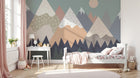 Design SL0429 — Papier peint Montagne Scandinave Enfant — Novomur