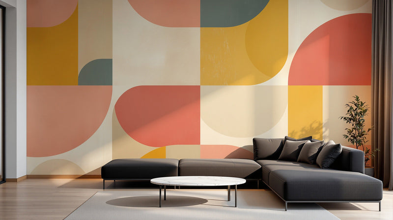 Salon moderne — Art Abstrait Bauhaus Coloré