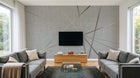 Design SL0075 — Papier peint Lignes cuivrees fond beton — Novomur