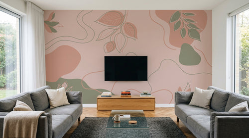 Design A0205 — Papier peint Art Abstrait Bauhaus Coloré - Collection 2 — Novomur