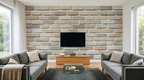 Design A0420 — Papier peint Brique Blanche — Novomur