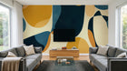 Design A0738 — Papier peint Art Abstrait Bauhaus Coloré - Collection 2 — Novomur
