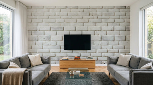 Design A0782 — Papier peint Brique Blanche — Novomur