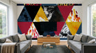 Design C0080 — Papier peint Géométrique Triangles et Losanges - Collection 2 — Novomur