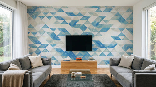 Design SK0080 — Papier peint Géométrique Triangles et Losanges - Collection 2 — Novomur