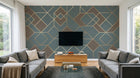 Design SK0699 — Papier peint Géométrique Triangles et Losanges - Collection 1 — Novomur