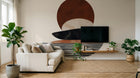 Design A0348 — Papier peint Art Abstrait Bauhaus Beige - Collection 2 — Novomur